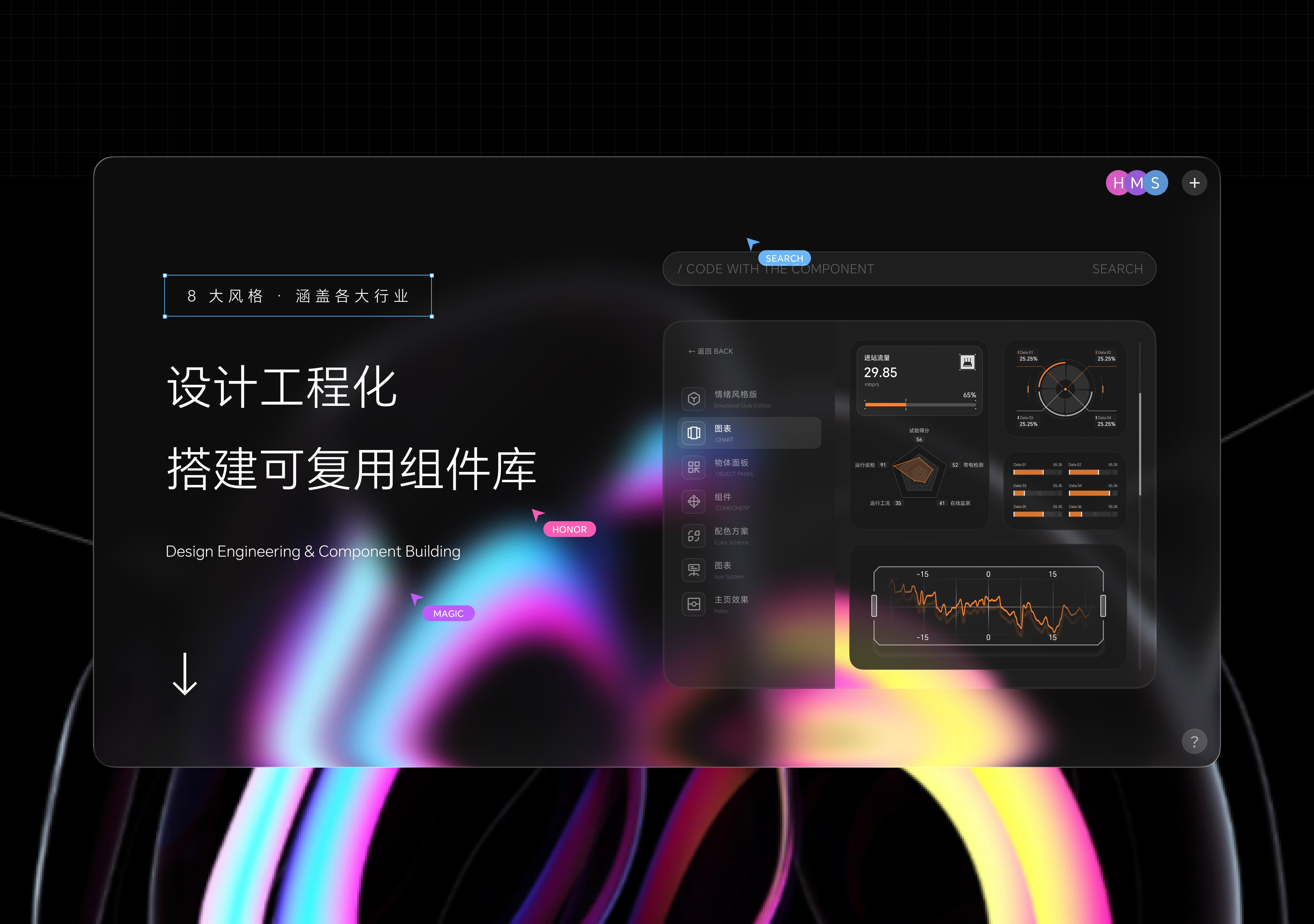 设计工程化 · 可复用组件库项目封面